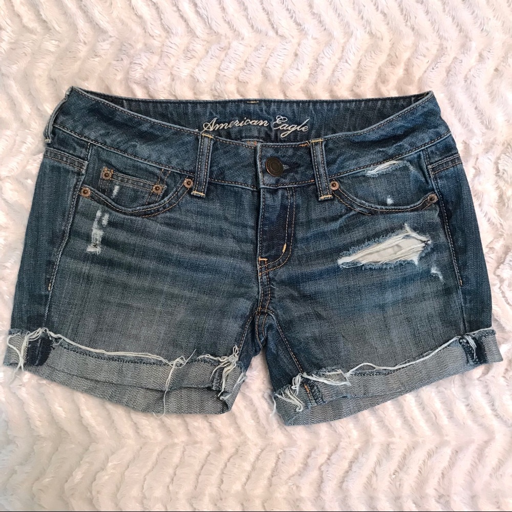 American Eagle Midi Jean Shorts